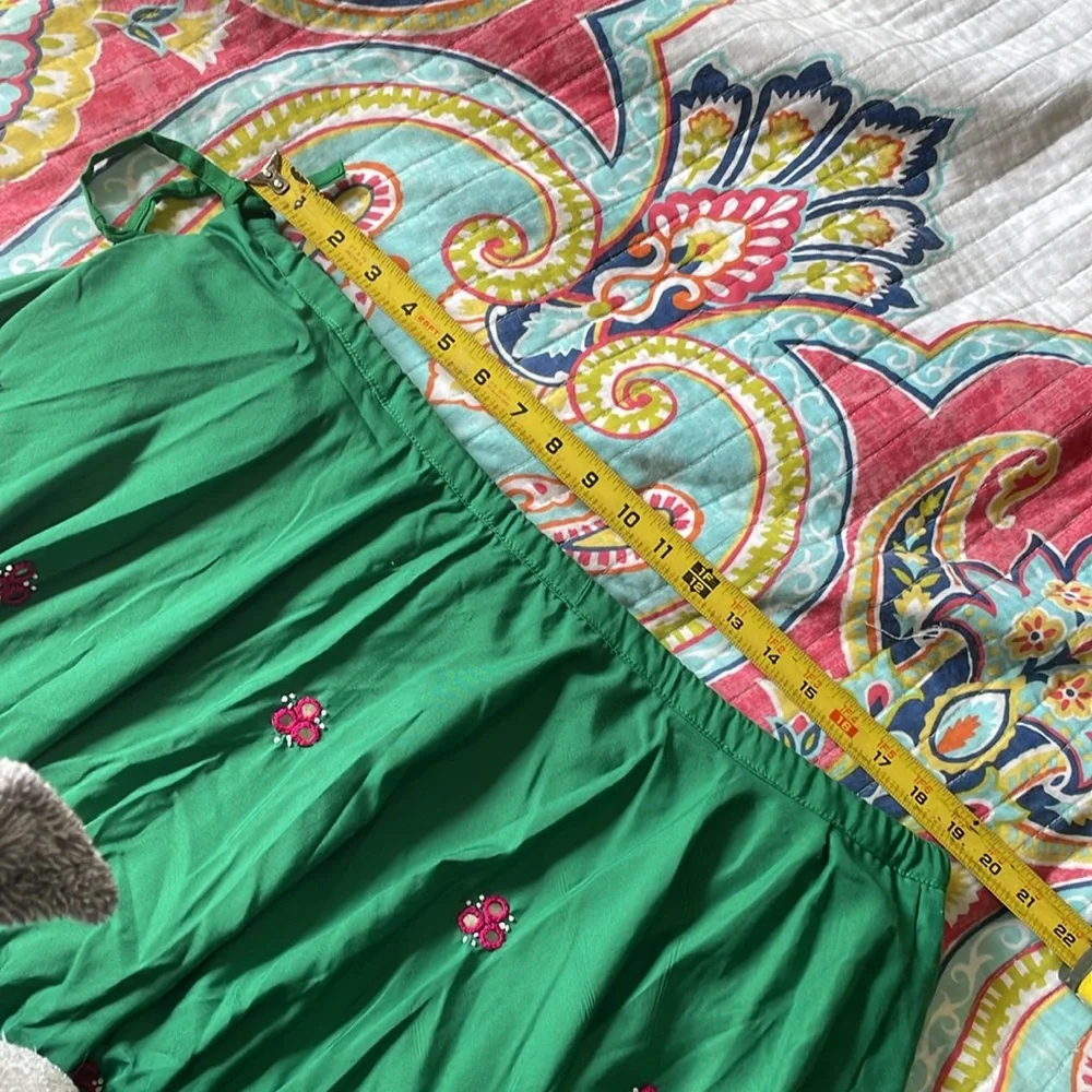 Full circle maxi skirt with Gujarati mirror work